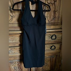 Amanda Smith Black Dress 4P.  Halter style NWT